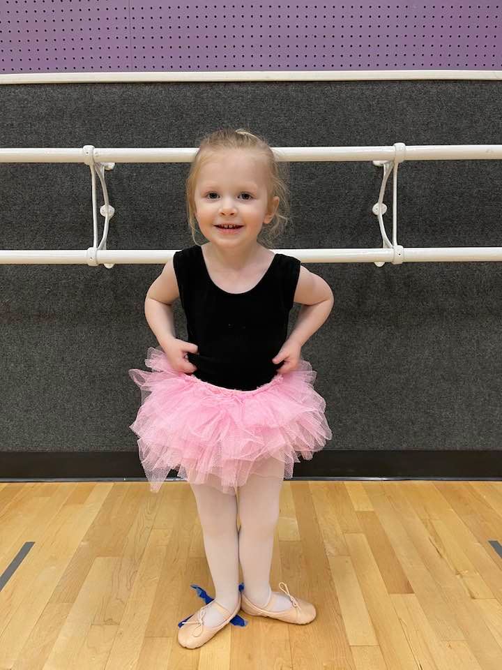 Ballerina, Ballerina, Black leotard & pink ballet tights, PinkBallerina2008